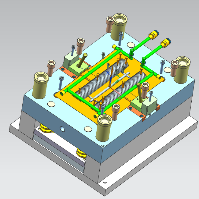 家用电蚊拍把手注塑模具设计